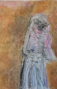 Mother carrying death - 20cm x 30cm